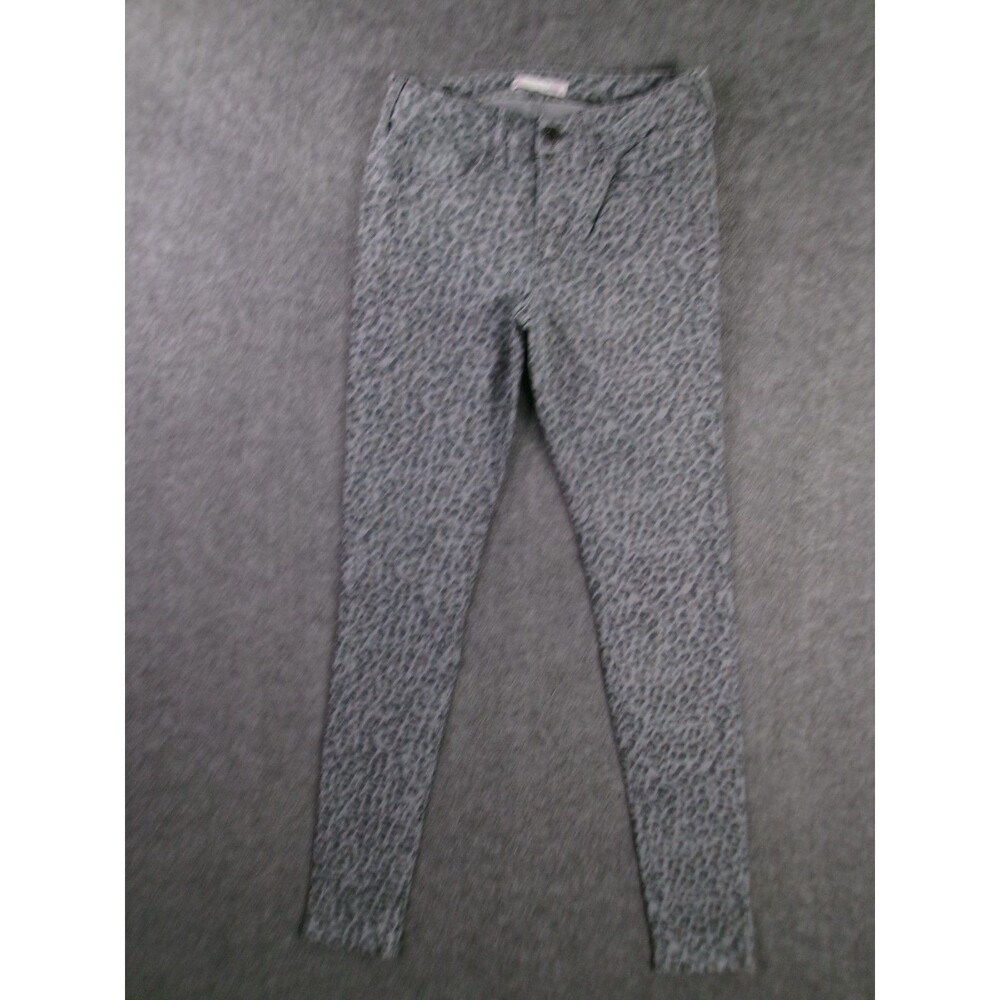 SO Jeans Womens 5 Gray Leopard Print Jegging Skinny Preppy Stretch Capsule